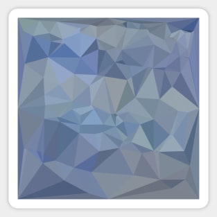 Light Steel Blue Abstract Low Polygon Background Sticker